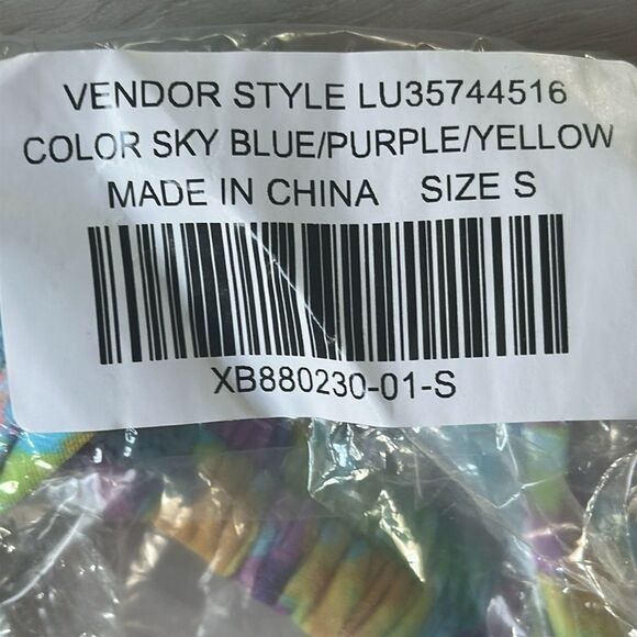 Lulus Sun-sational Days Blue Multi Floral Cheeky Bikini Bottoms NWT in packaging - Picture 7 of 7